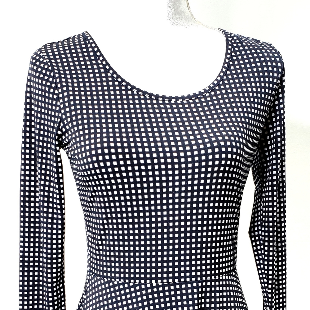 Michael Kors Long Sleeve Skater Dress XS